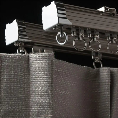 Numero di doppia traccia Tracce di tende personalizzate per rivestimenti a strati di finestre 3,5 × 5 × 5,5 × 5 cm