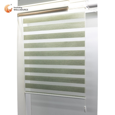 Sala da soggiorno Customized Polyester Blackout Motorized Zebra Roller Blinds per la casa