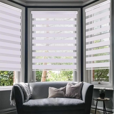 Dimensioni personalizzate Zebra elettrica intelligente Ombra Funzione a prova di polvere Fenestra chiusure in poliestere