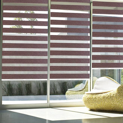 Giubbotti elettrici per finestre a ombra solare Giubbotti zebra orizzontali per prestazioni eccellenti