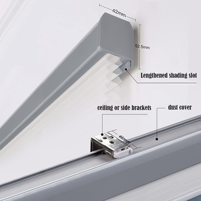 WELLSOURCE Manuale cordless giorno e notte cellulare sfumature non blackout filtro luce pannocchia tessuto per la casa, ufficio,