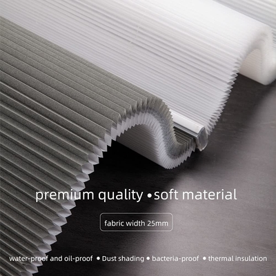 WELLSOURCE Manuale cordless giorno e notte cellulare sfumature non blackout filtro luce pannocchia tessuto per la casa, ufficio,