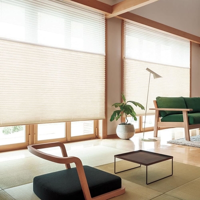 WELLSOURCE Manuale cordless giorno e notte cellulare sfumature non blackout filtro luce pannocchia tessuto per la casa, ufficio,