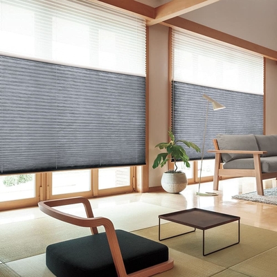WELLSOURCE Manuale cordless giorno e notte cellulare sfumature non blackout filtro luce pannocchia tessuto per la casa, ufficio,