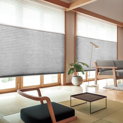 WELLSOURCE Manuale cordless giorno e notte cellulare sfumature non blackout filtro luce pannocchia tessuto per la casa, ufficio,