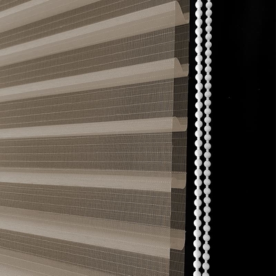 WELLSOURCE No Drill 2&quot;Shangri-la Shades Tension Inside Mount Expansion Window Blind, Custom Size