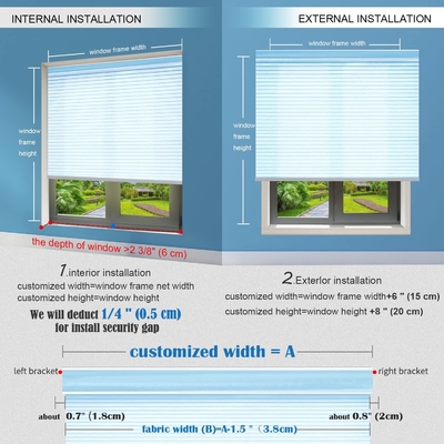 Bagno personalizzato Anti-UV e Isolamento termico blinds Shangrila motorizzati elettrici