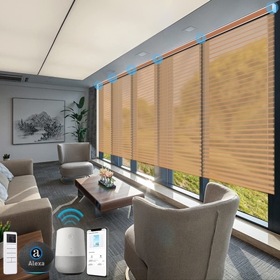 WELLSOURCE MANUAL 2&quot;Shangri-la Blinds Non Blackout Light Filtering per casa, ufficio, hotel, club, ristorante Custom Made