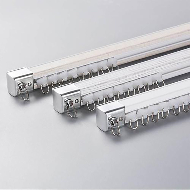 Rivestimenti per finestre senza sforzo con piste metalliche di cortina 3,5 × 5 × 5,5 × 5 cm Numero di doppia traccia