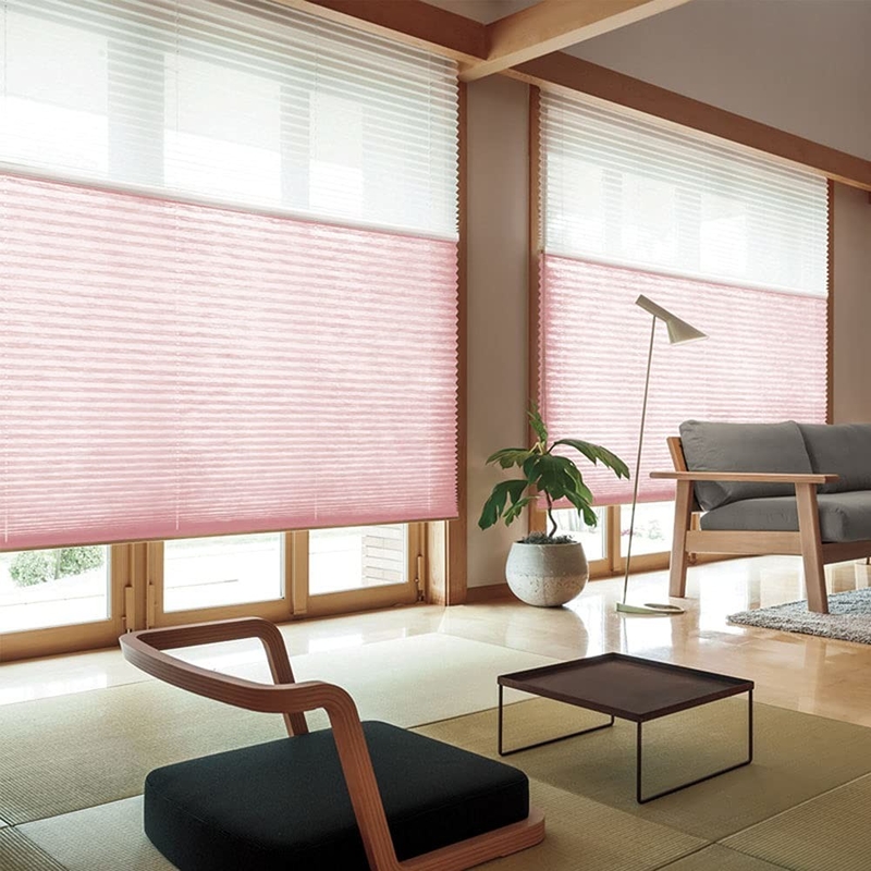 WELLSOURCE Manuale cordless giorno e notte cellulare sfumature non blackout filtro luce pannocchia tessuto per la casa, ufficio,