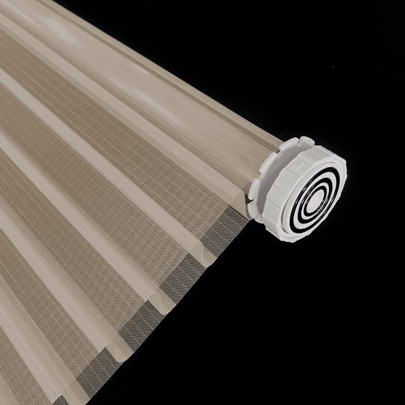 WELLSOURCE No Drill 2&quot;Shangri-la Shades Tension Inside Mount Expansion Window Blind, Custom Size